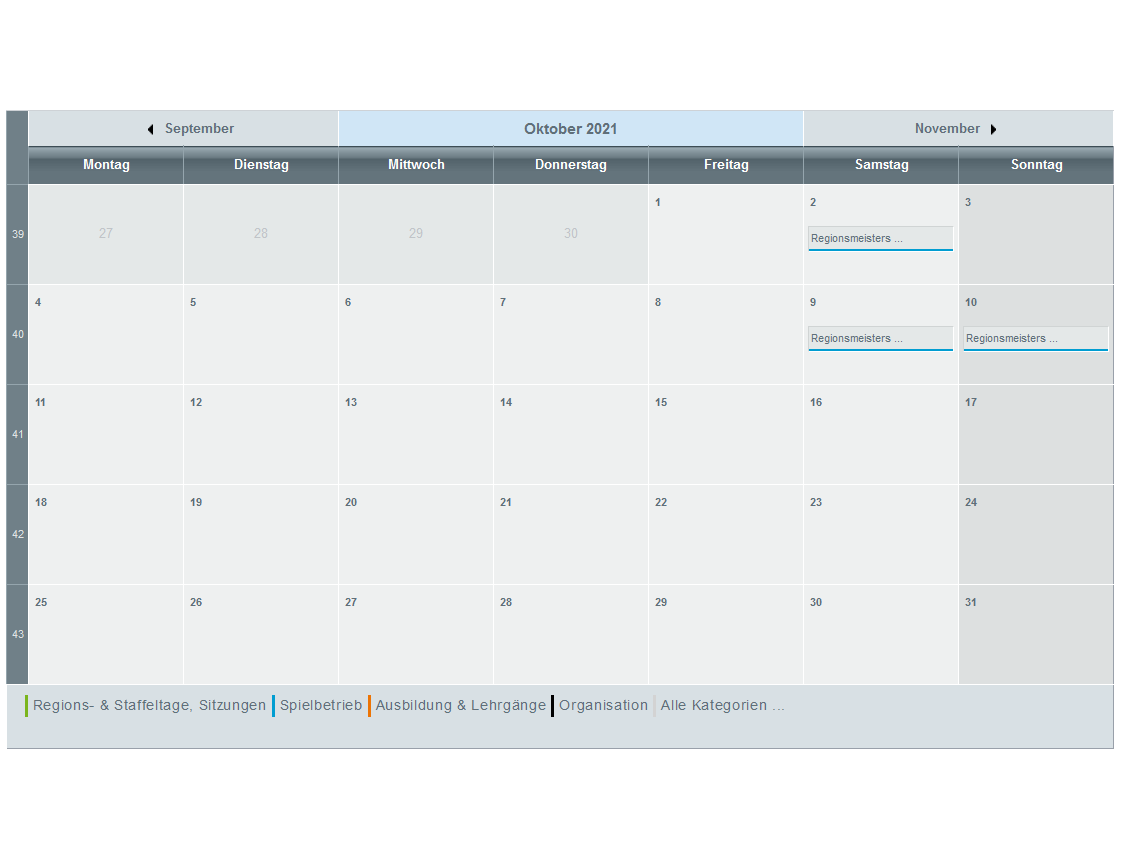 Veranstaltungskalender